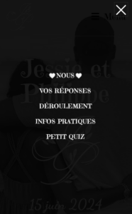 site jessetphilippe menu mobile